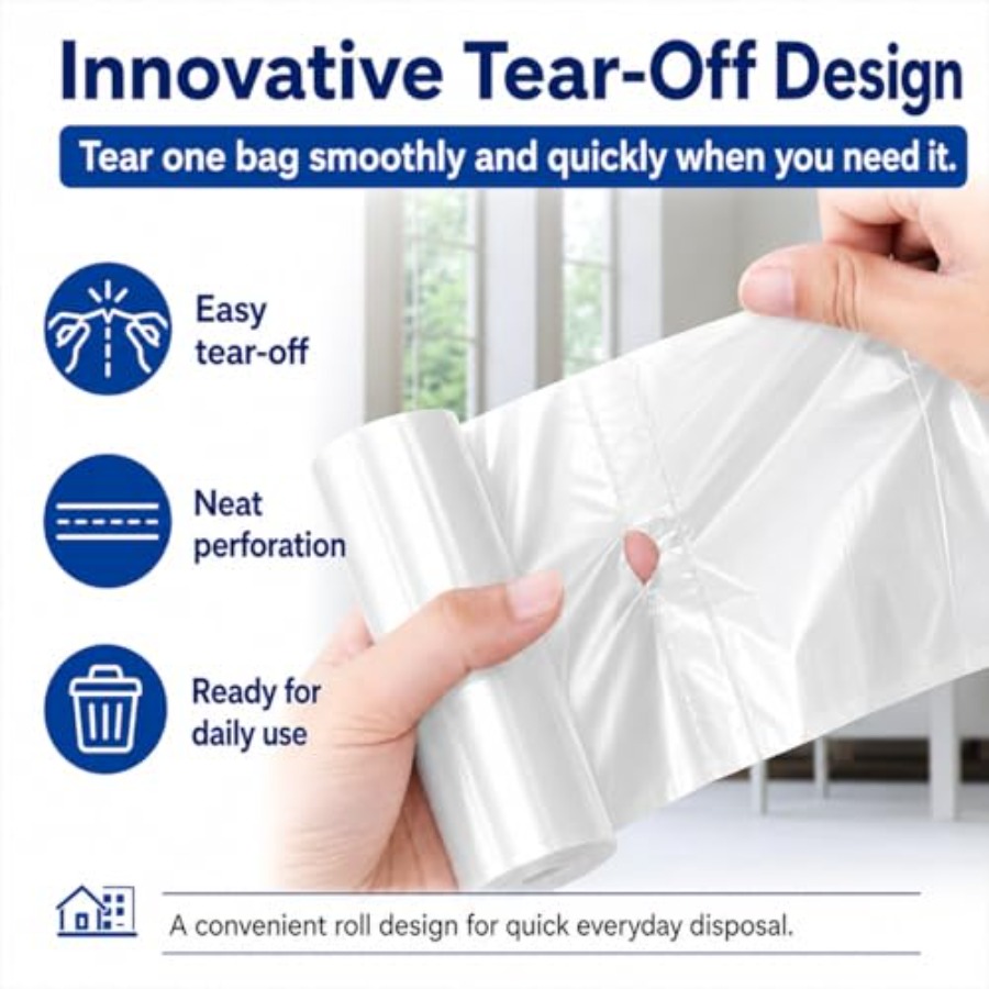 1.2 Gallon 210 Counts Strong T - Home Bathroom Trash Can reseña y precio