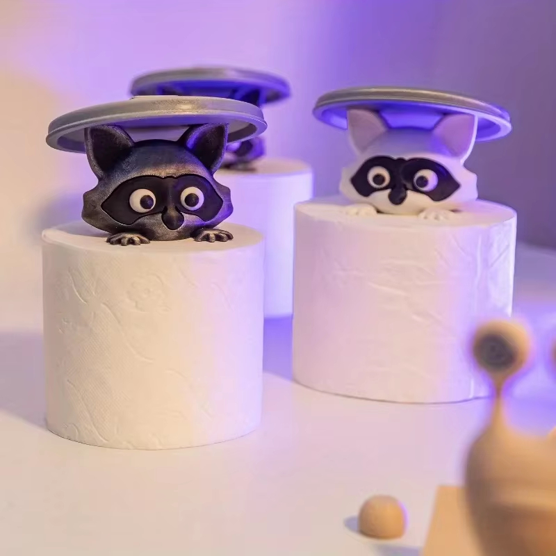 Cute Raccoon Toilet Paper Hold - Home Bathroom Ideas reseña y precio