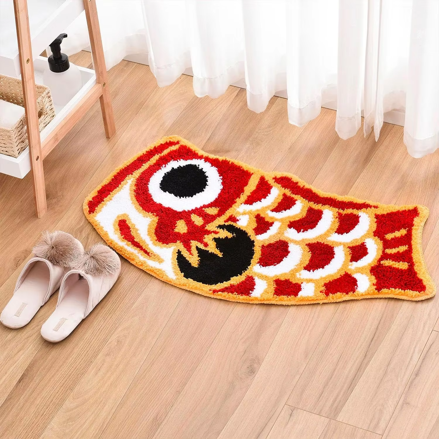 VIKAMA Auspicious Carp Carpet  - Home Goods Bathroom Mats reseña y precio