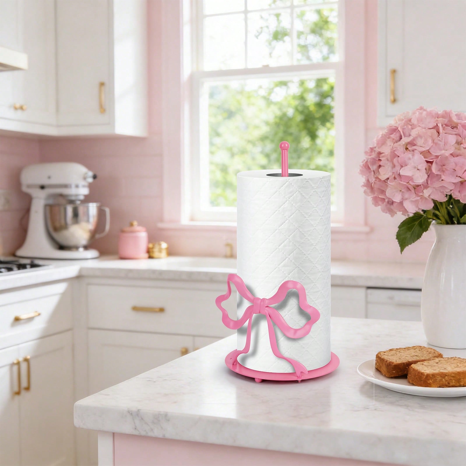 Pink Metal Paper Towel Holder  - Home Bathroom Paper Towel Holder reseña y precio